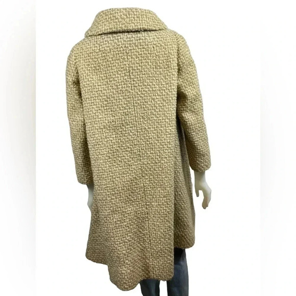 Vintage Custom Cloak Toronto Irish Tweed  Beige Button Jacket - Picture 5 of 11